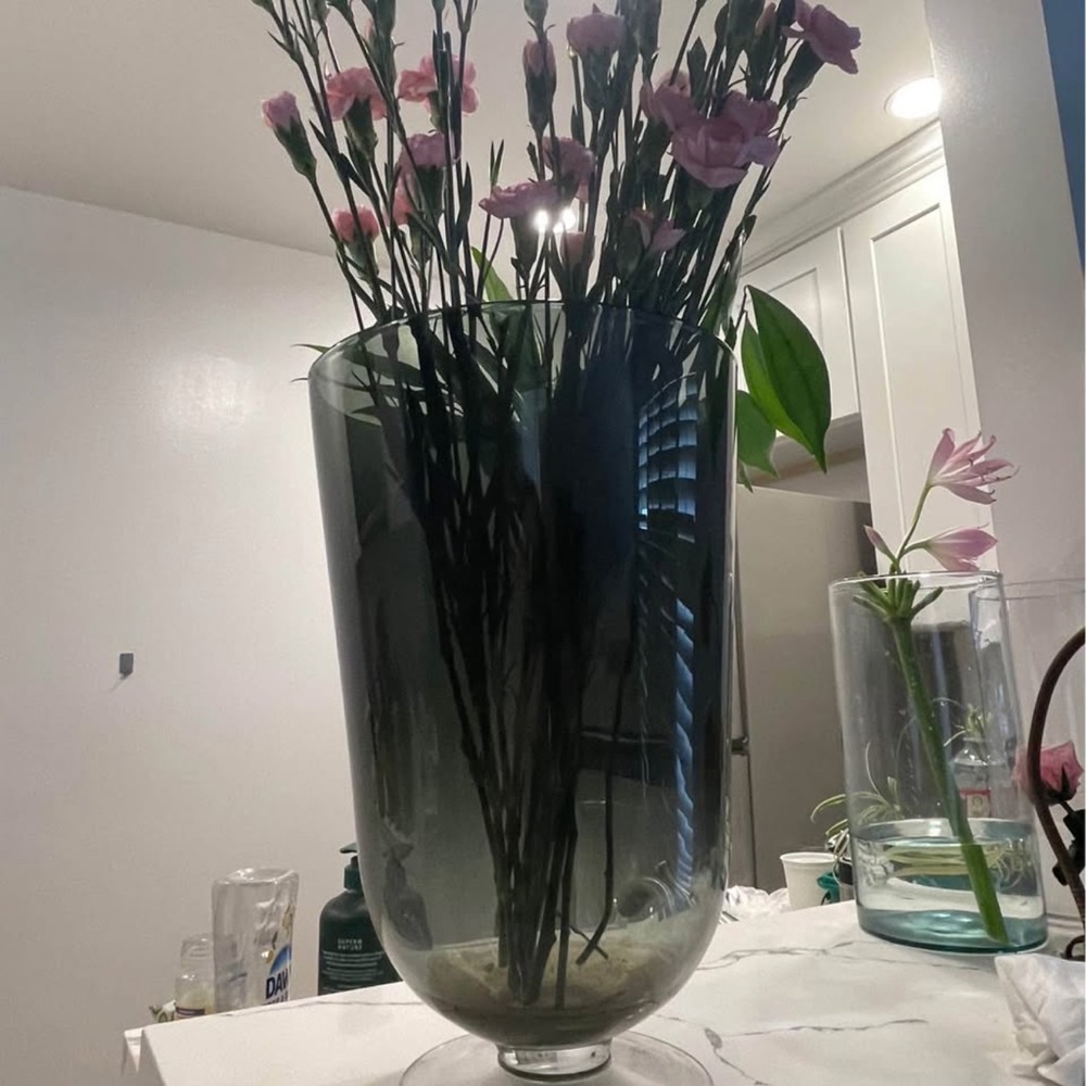 Smoked Glass Large vase orig 2540$